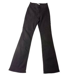 Zara Black Faded Bootcut-Flare Style Jeans Size 6 US / 38 EU